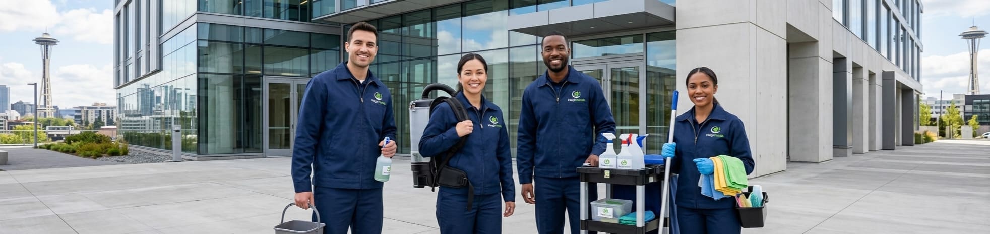 Magic Hands commercial cleaning team in Seattle